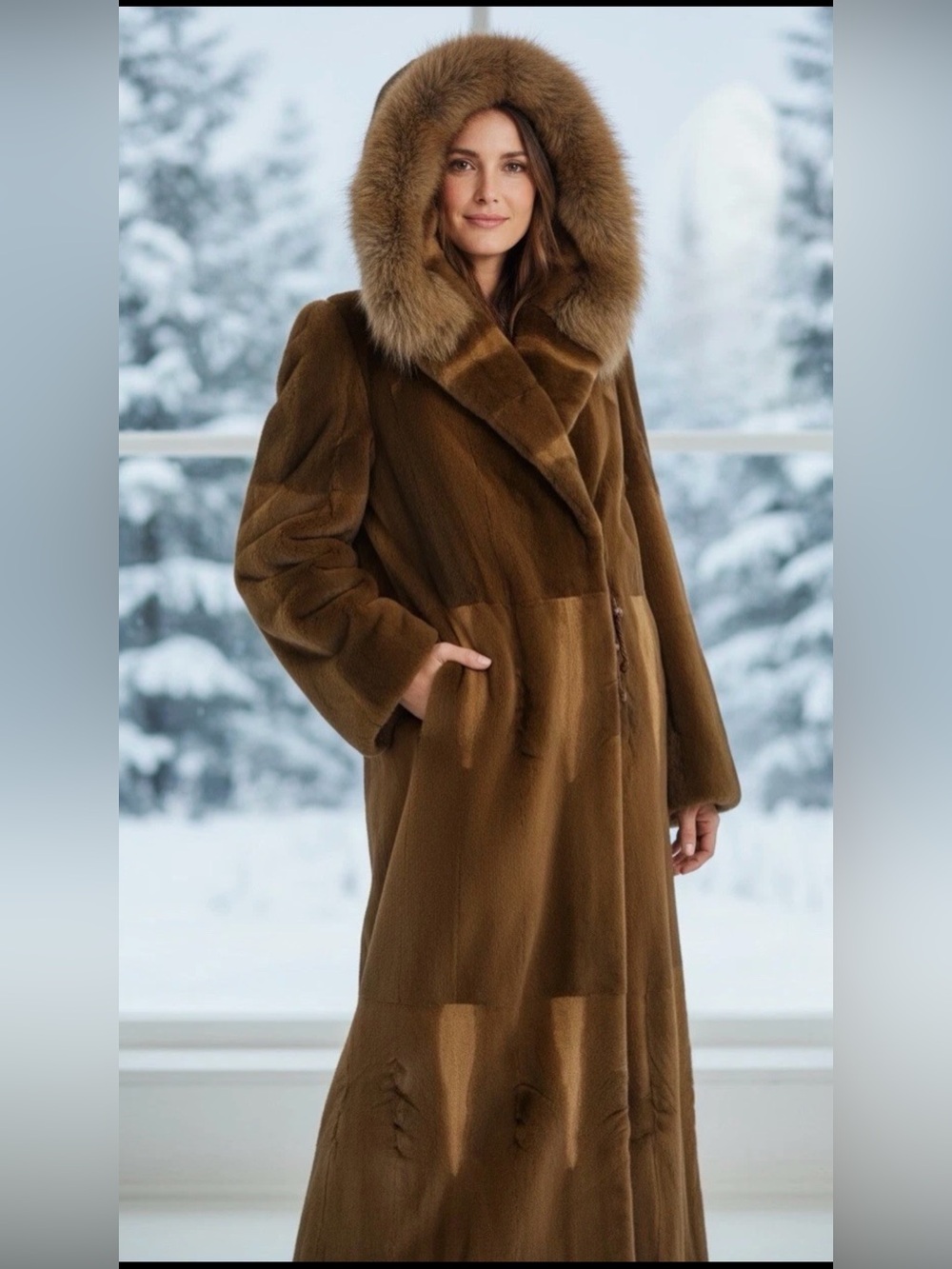 Sheared Mink Fur Coat By Tosato Italy